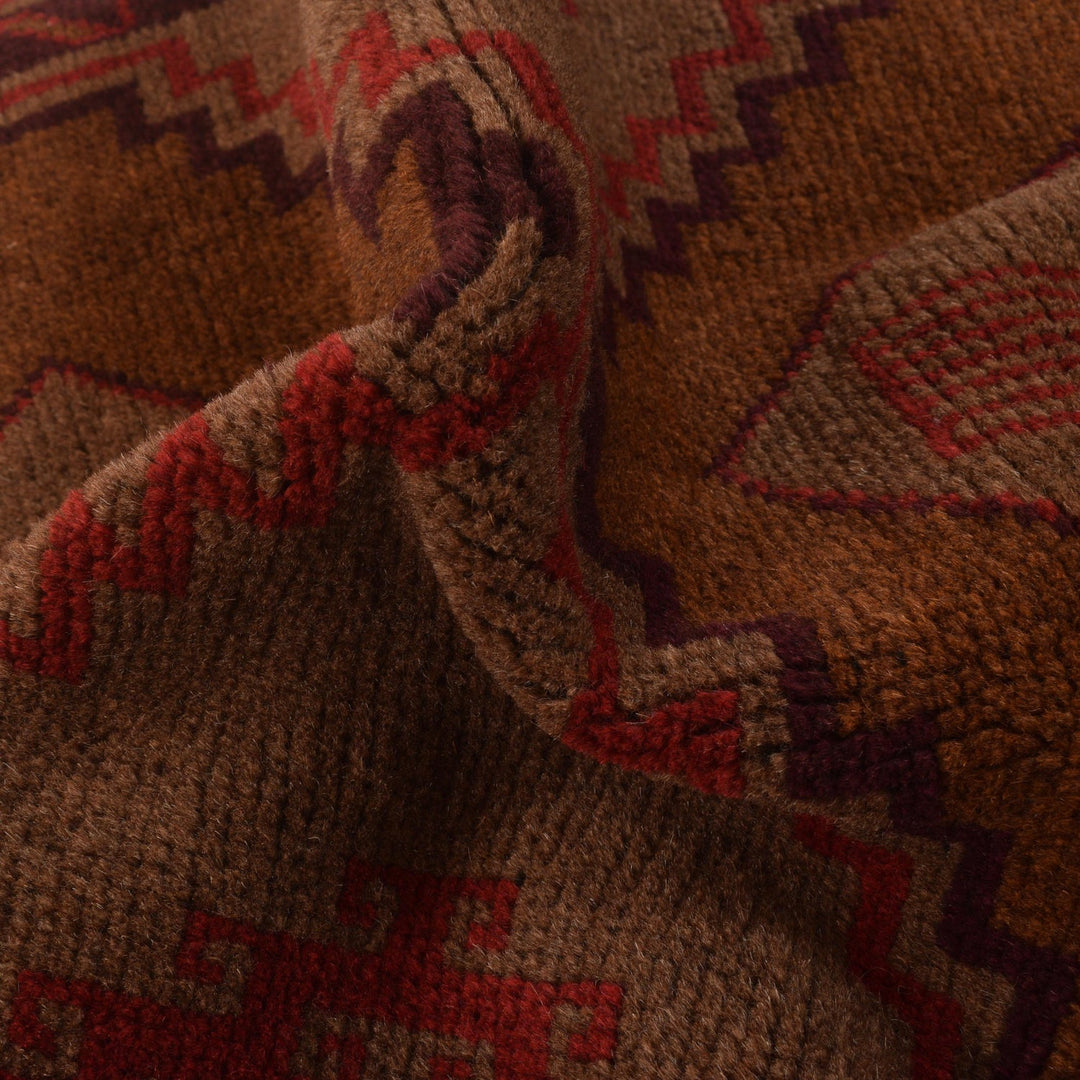 Brown Color Baluchi Rug 2' 9" x 4' 4" - No. AL81351