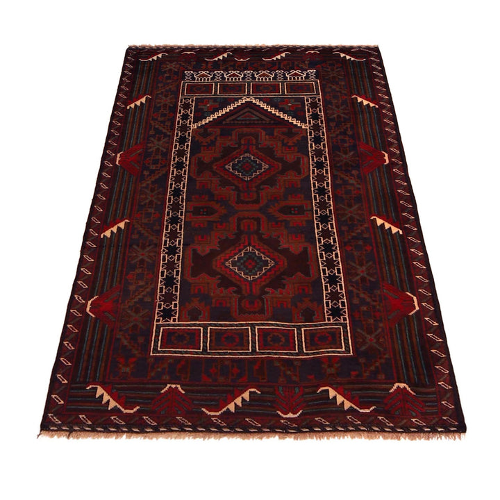 Red Color Prayer Rug 2' 10" x 4' 11" - No. AL59460