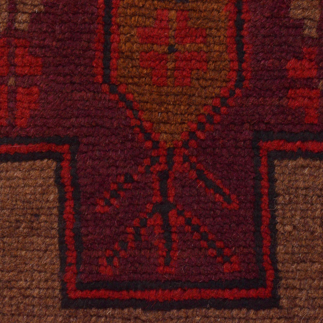 Brown Color Baluchi Rug 2' 11" x 4' 5" - No. AL71201