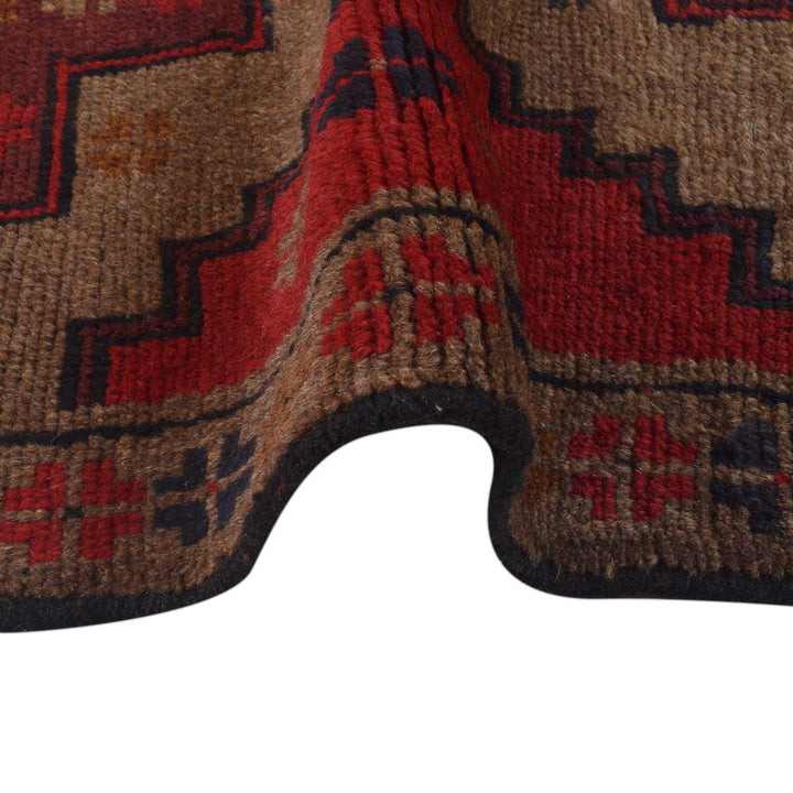 Brown Color Baluchi Rug 2' 11" x 4' 5" - No. AL71201