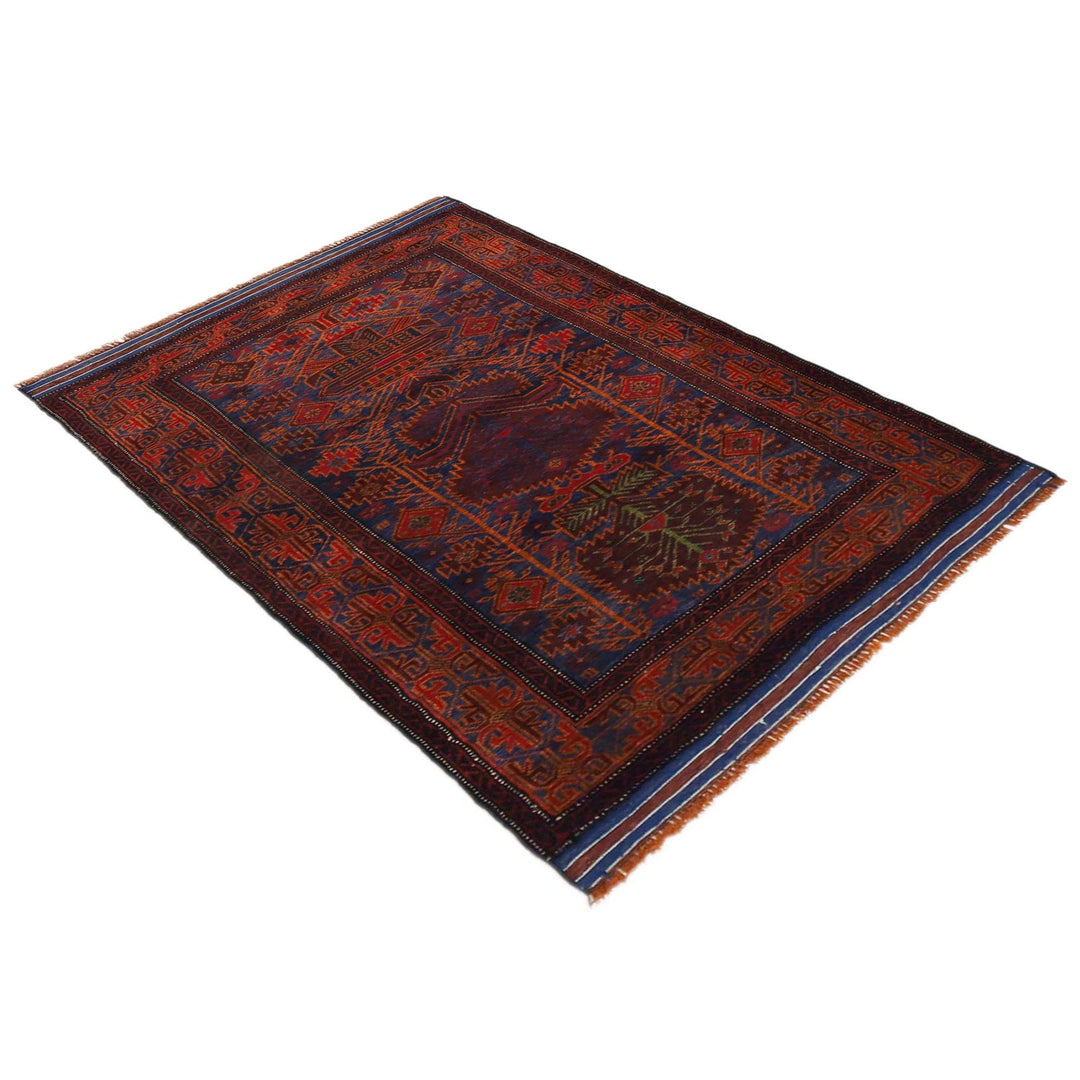 Multi Color Baluchi Rug 3' 1" x 5' 2" - No. AL15363