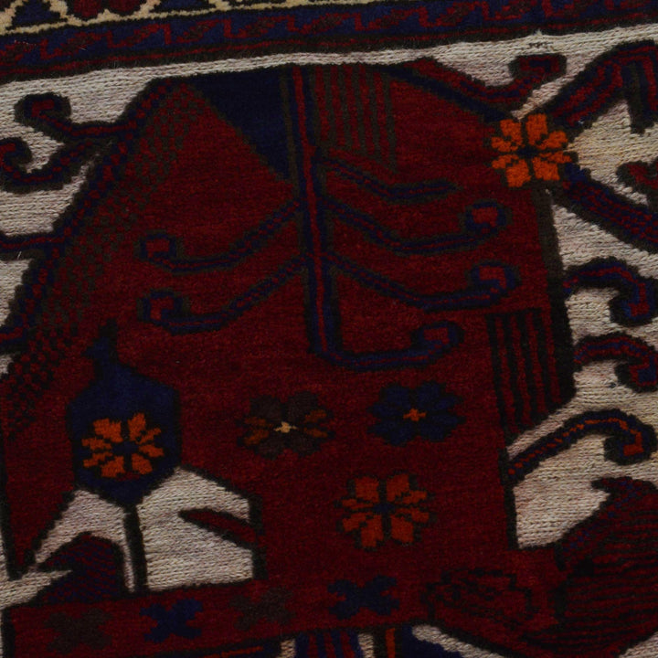 Hand Knotted Baluchi Rug 2' 7" x 4' 5" - No. AL59185