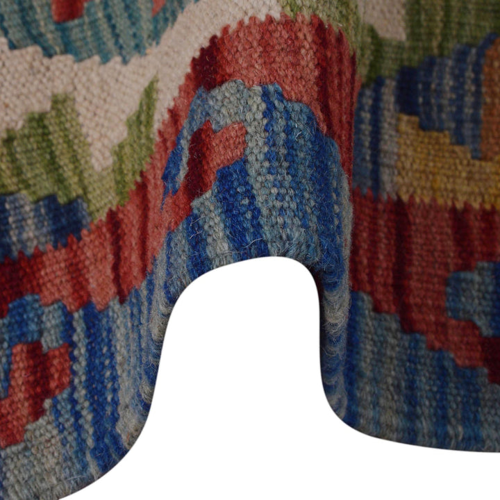 Hand Woven Wool Kelim Runner 1' 8" x 4' 11"  - No. AL38349