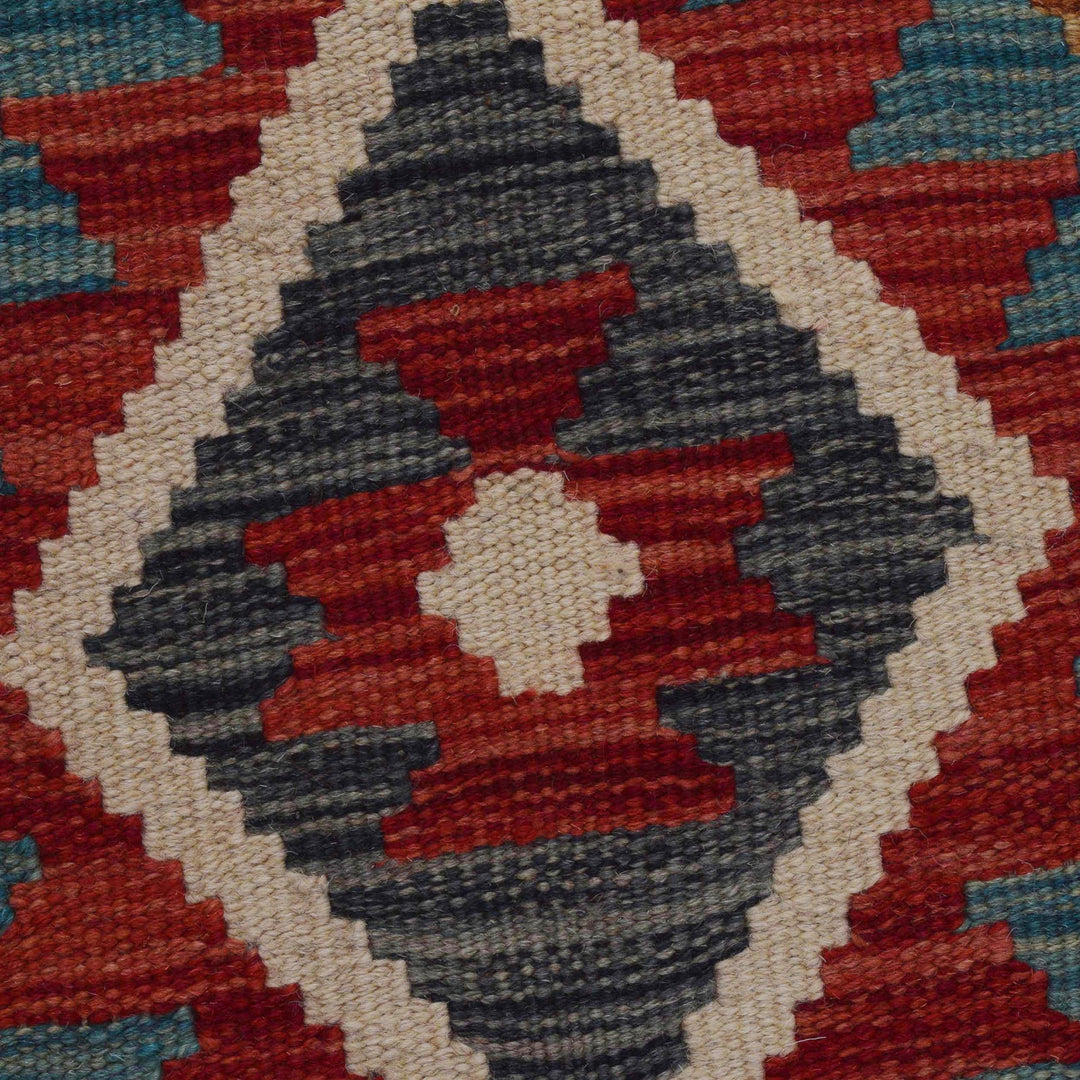 Handmade Turkish Design Wool Kilim Runner 1' 8" x 4' 10"  - No. AL43470