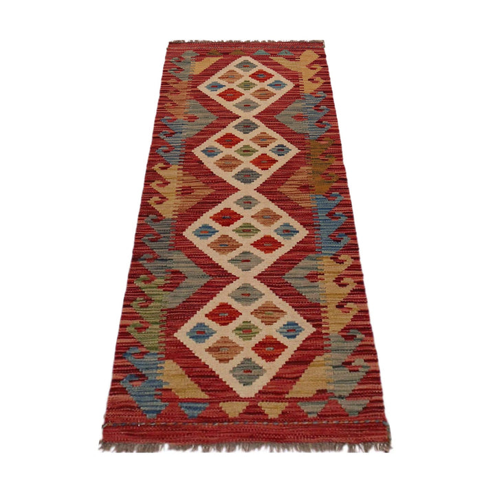 Hand Knotted Flatweave Kilim Runner 1' 8" x 4' 11"  - No. AL91328