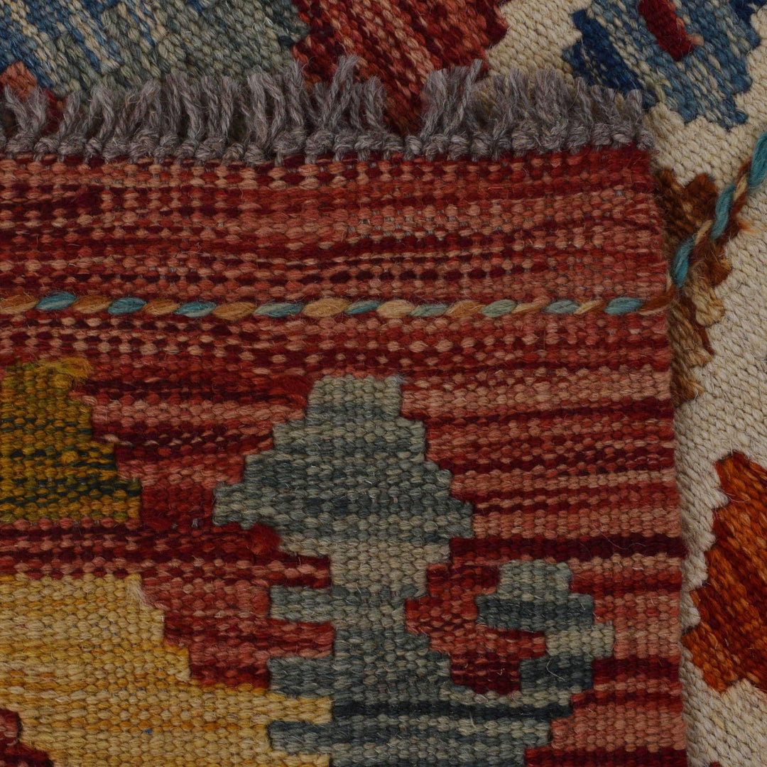 Hand Knotted Flatweave Kilim Runner 1' 8" x 4' 11"  - No. AL91328