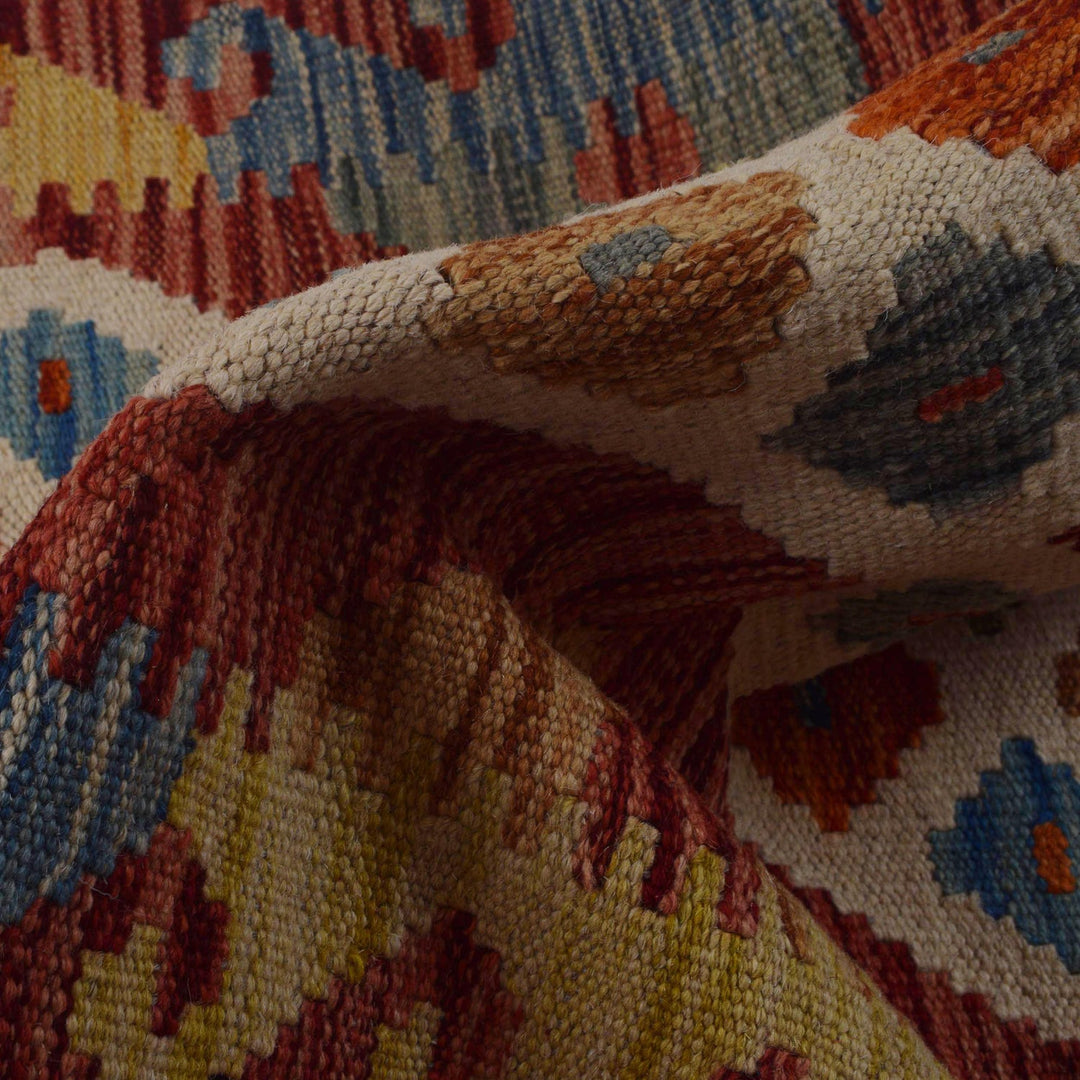 Hand Knotted Flatweave Kilim Runner 1' 8" x 4' 11"  - No. AL91328