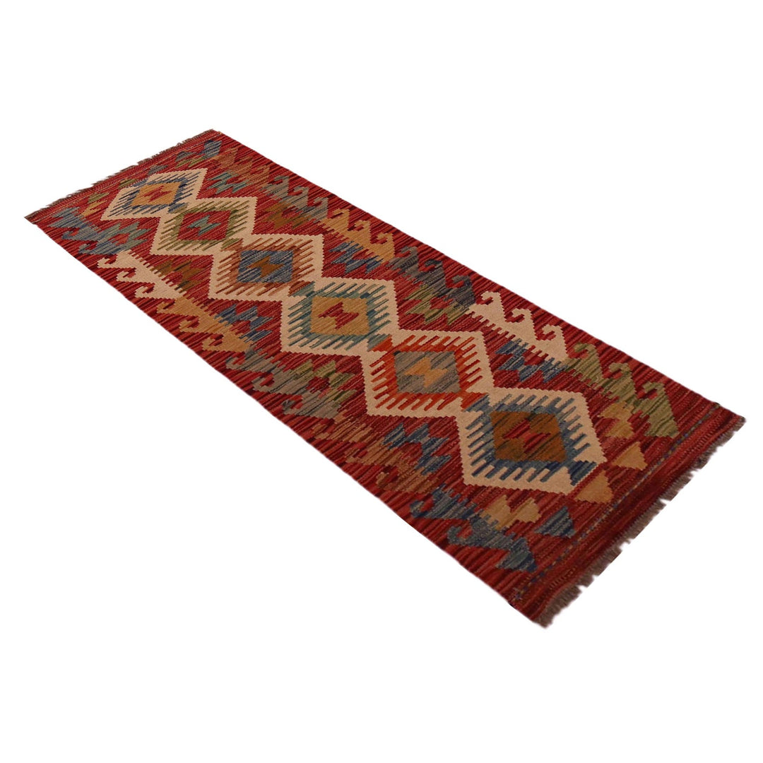 Handmade Afghan Vegetable Kilim Runner 1' 8" x 4' 11"  - No. AL43121