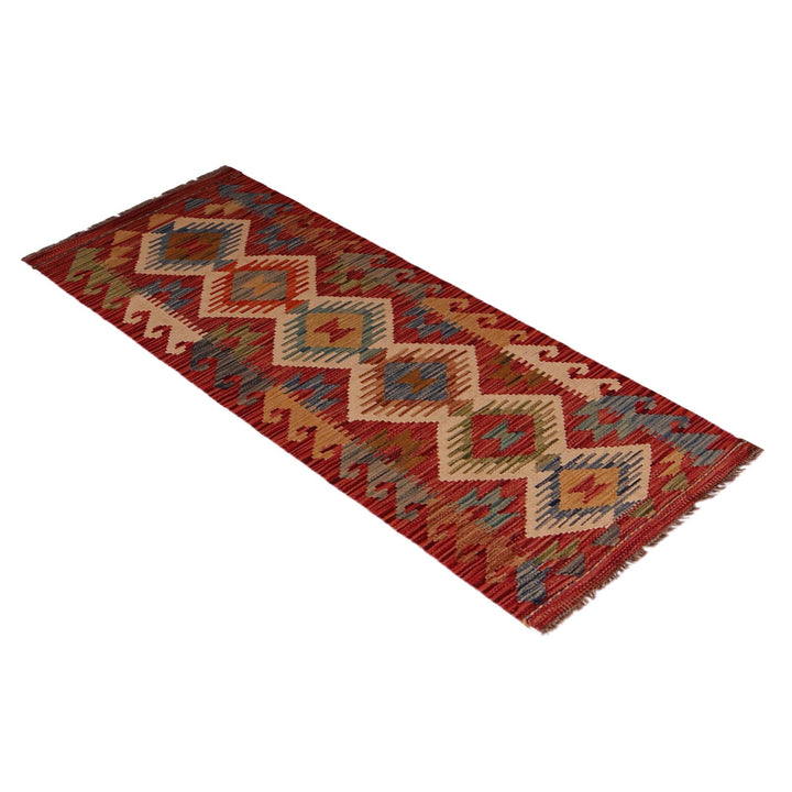 Handmade Afghan Vegetable Kilim Runner 1' 8" x 4' 11"  - No. AL43121