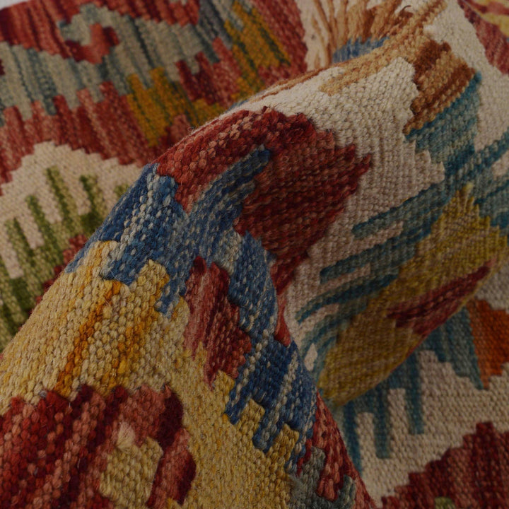 Handmade Afghan Vegetable Kilim Runner 1' 8" x 4' 11"  - No. AL43121