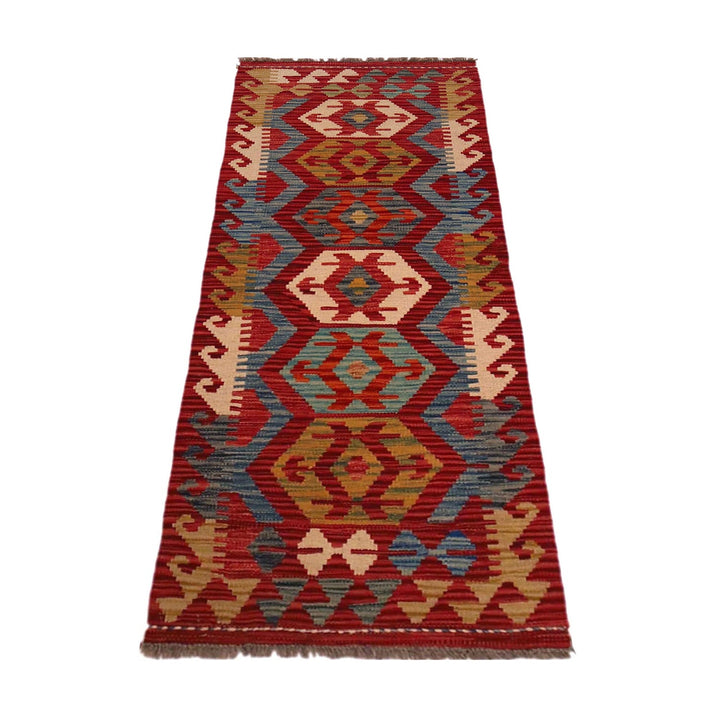 Hand Made Afghan Kilim Runner 1' 10" x 4' 11"  - No. AL61944