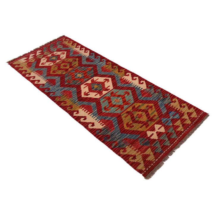 Hand Made Afghan Kilim Runner 1' 10" x 4' 11"  - No. AL61944