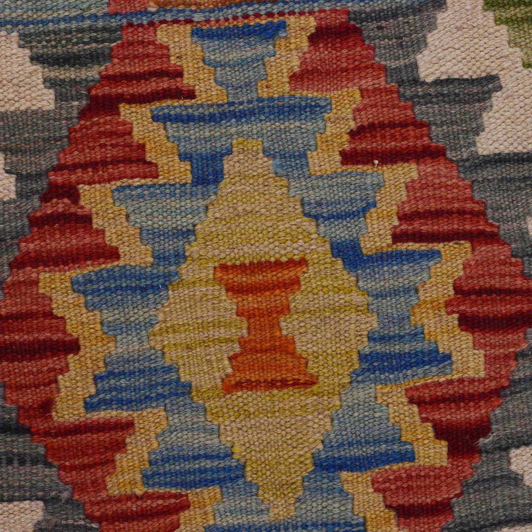 Handmade Vegetable Kelim Runner 1' 8" x 4' 8"  - No. AL84810