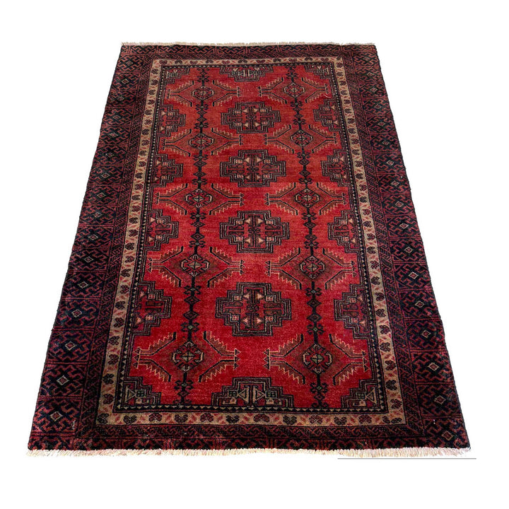 Handmade Balochi Carpet 3' 1" x 5' 3" - No. AL78128