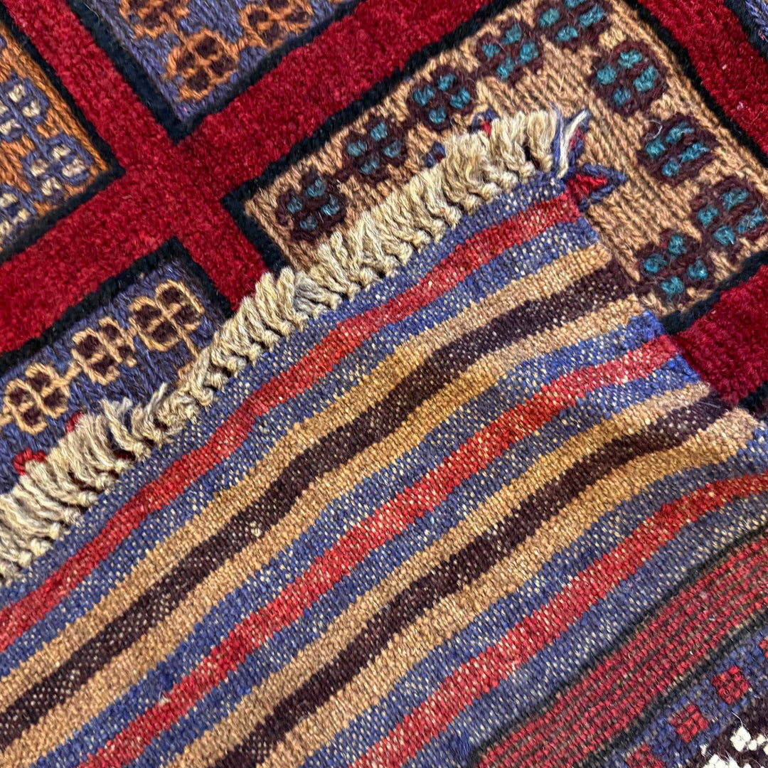 Afghan Barjasta Kilim Rug 4' 0" x 6' 0" Flat-Weave field