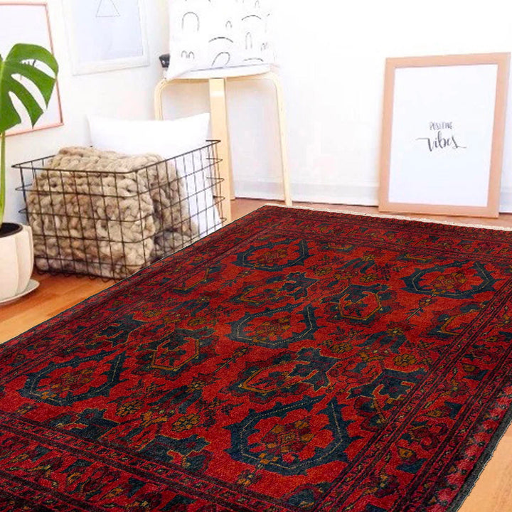 Afghan Khal Mohammadi Rug 3' 7" x 4' 11" - No. AL74256