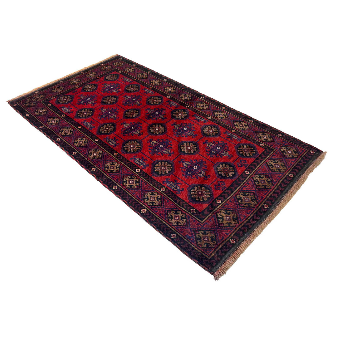 Afghan Baluchi Rug 2' 8" x 4' 7" Hand-Knotted view