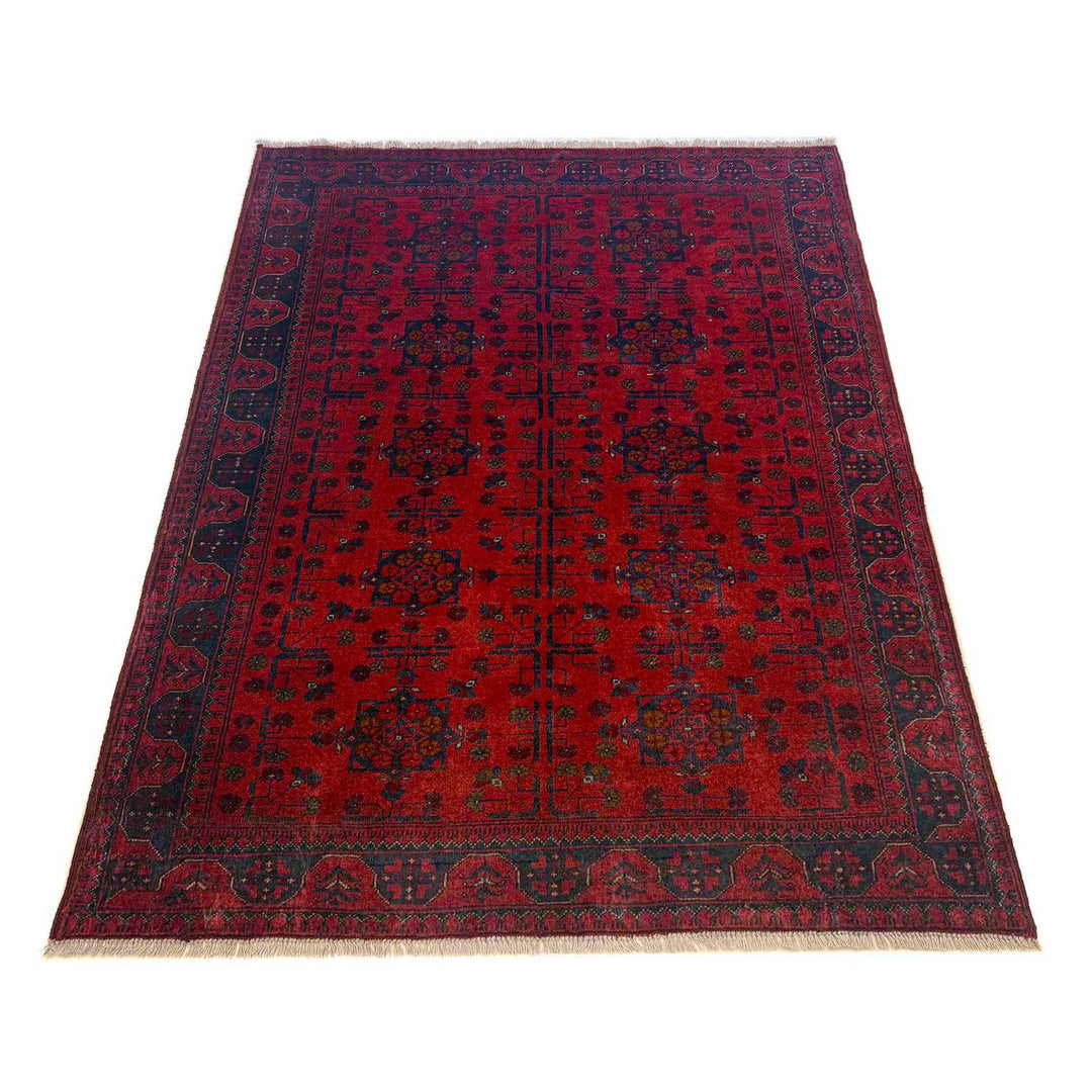 Handwoven Khal Mohammadi Afghan Carpet 5' 0" x 6' 6" - No. AL86714