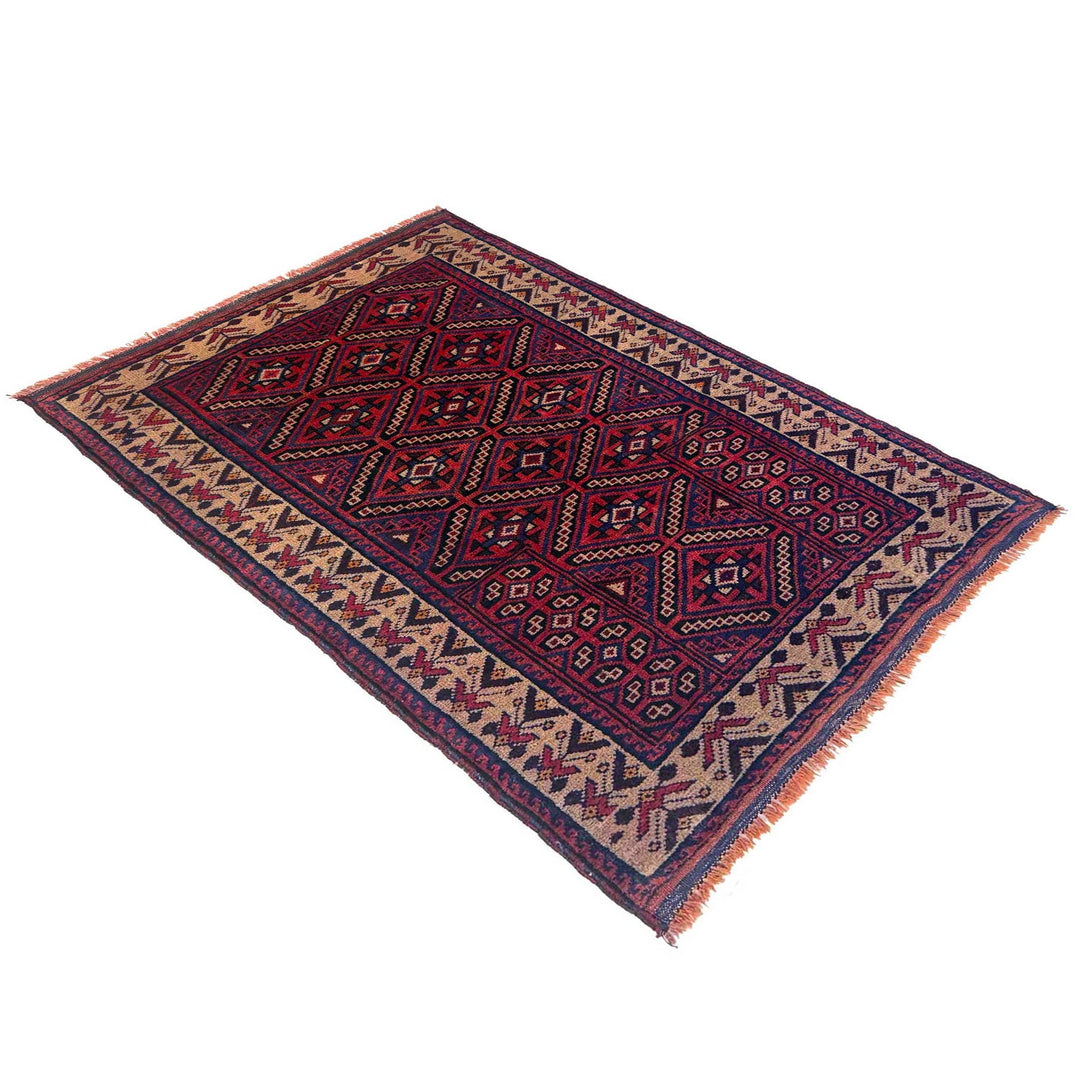 Hand Knotted Baluchi Rug 3' 1" x 4' 7" - No. AL36005