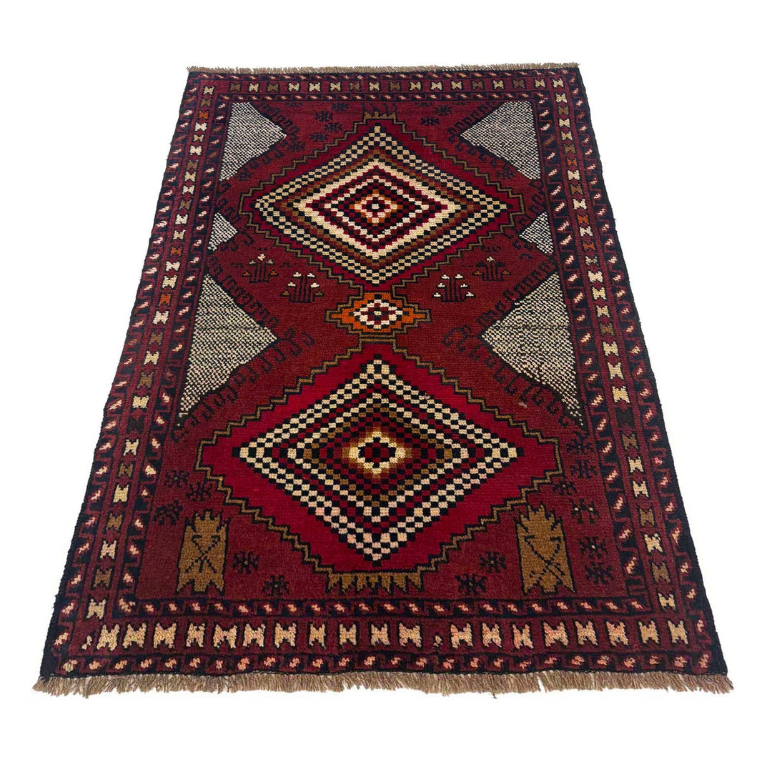 Hand Knotted Baluchi Rug 2' 11" x 4' 4" - No. AL56715