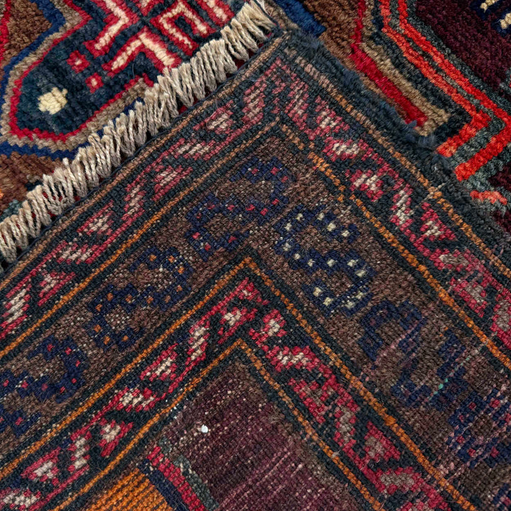 Afghan Baluchi Rug 3' 7" x 6' 0" Hand-Knotted | No. AL50827