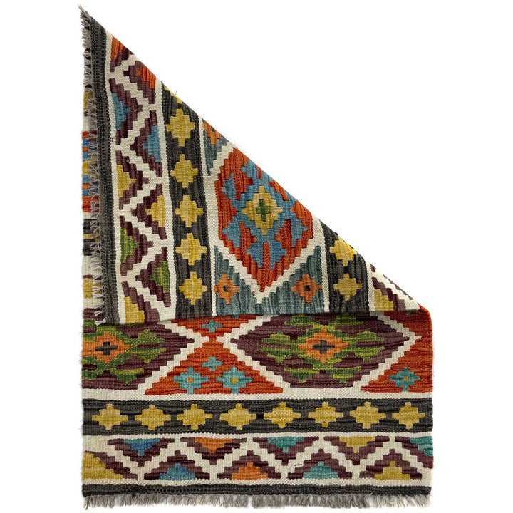 Handmade Vegetable Kelim 2' 0" x 3' 0" - No. AL47258