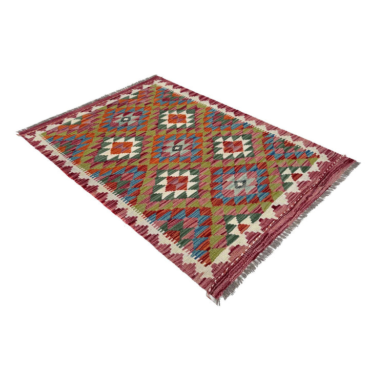 Handmade Vegetable Kilim 2' 9" x 4' 0" - No. AL72563