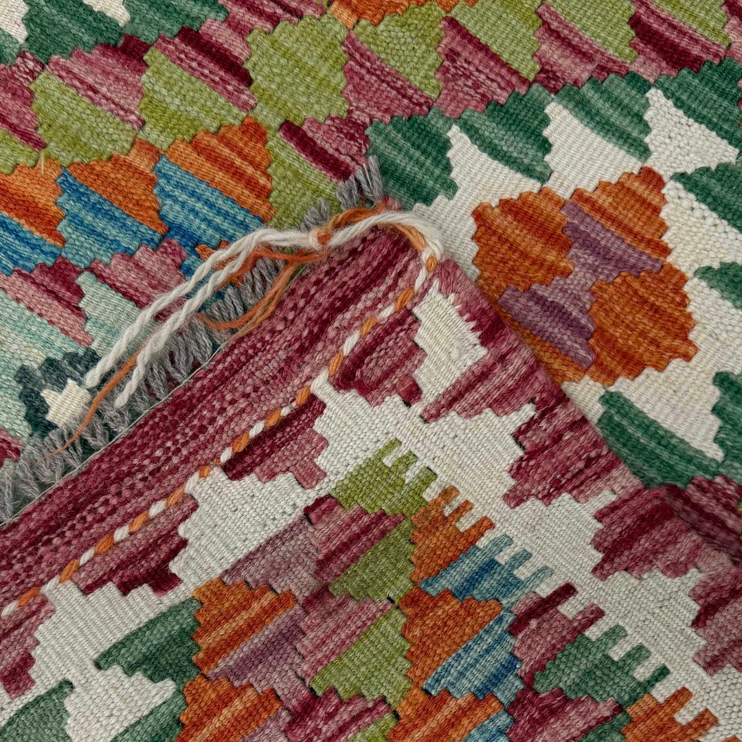 Handmade Vegetable Kilim 2' 9" x 4' 0" - No. AL72563