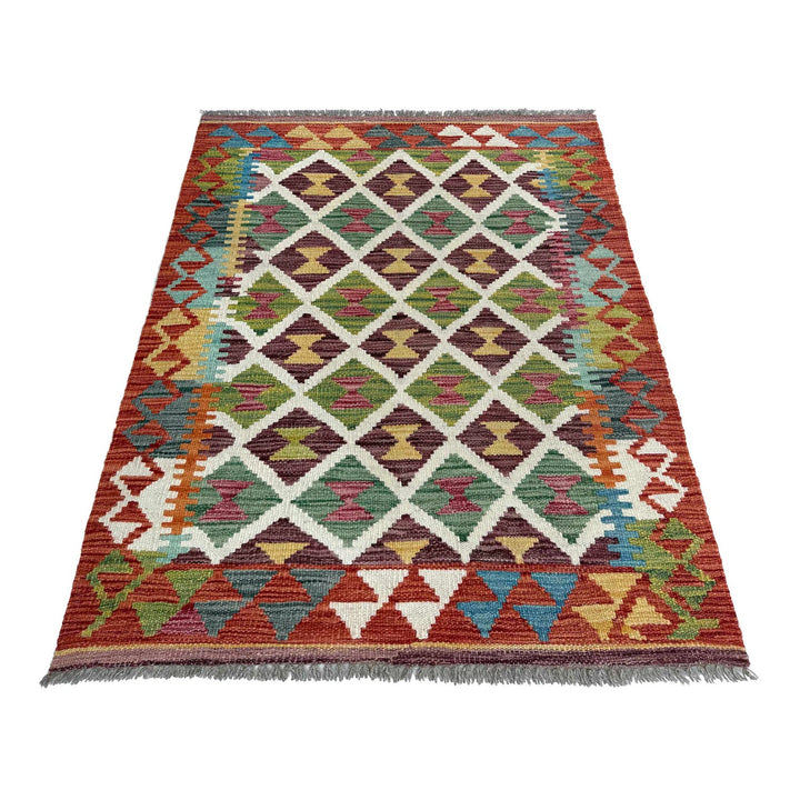 Handmade Vegetable Kelim 2' 9" x 3' 11" - No. AL60003