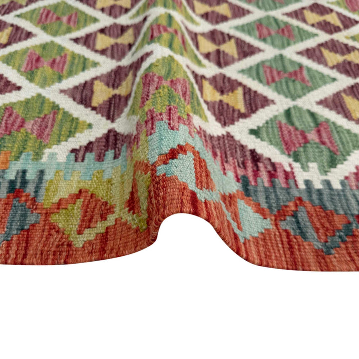 Handmade Vegetable Kelim 2' 9" x 3' 11" - No. AL60003