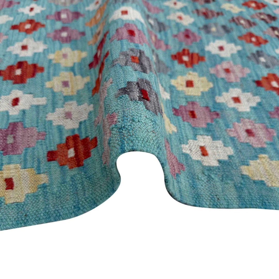 Hand Knotted Afghan Style Kilim 2' 4" x 3' 8" - No. AL16050