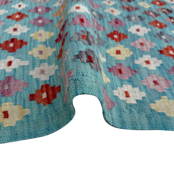 Hand Knotted Afghan Style Kilim 2' 4" x 3' 8" - No. AL16050