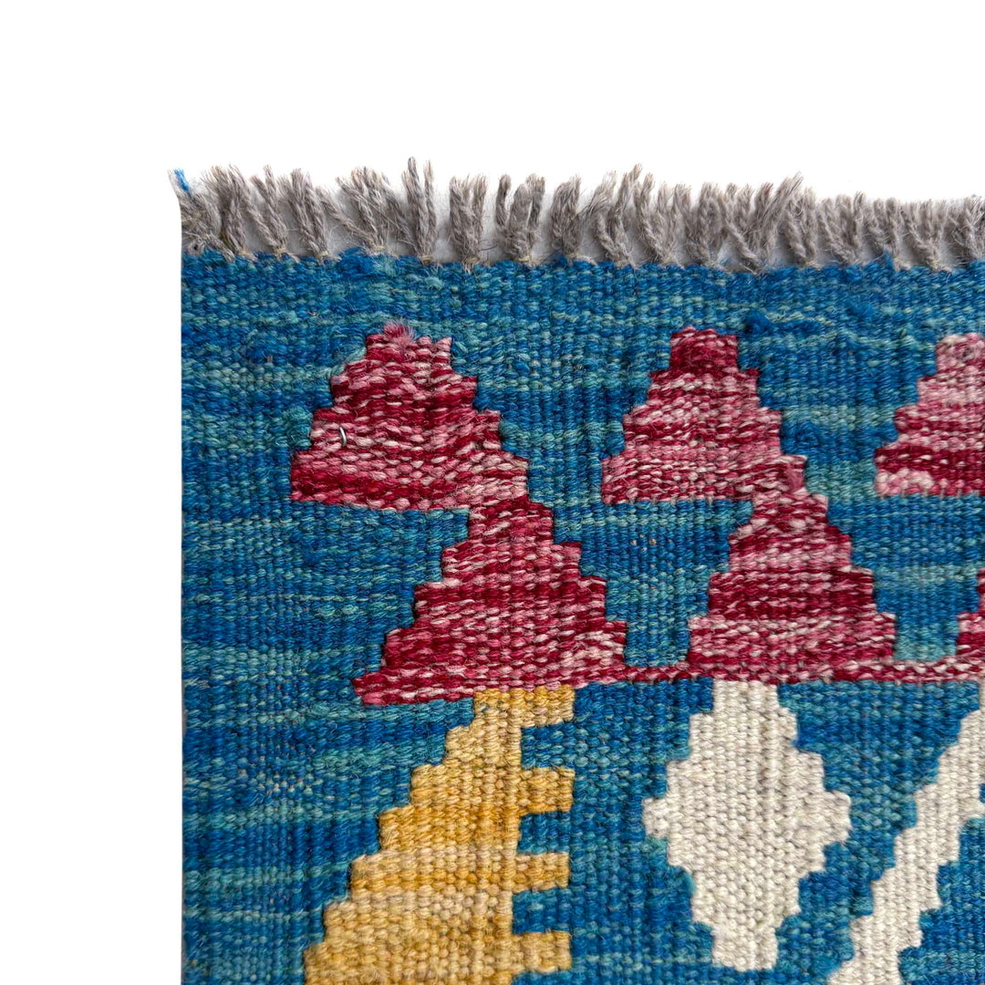 Small Size Chobi Kilim 4' 0" x 5' 9" - No. AL98103