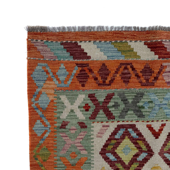 Hand Knotted Flatweave Kilim 3' 4" x 4' 11" - No. AL24745