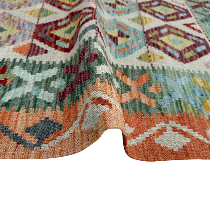 Hand Knotted Flatweave Kilim 3' 4" x 4' 11" - No. AL24745