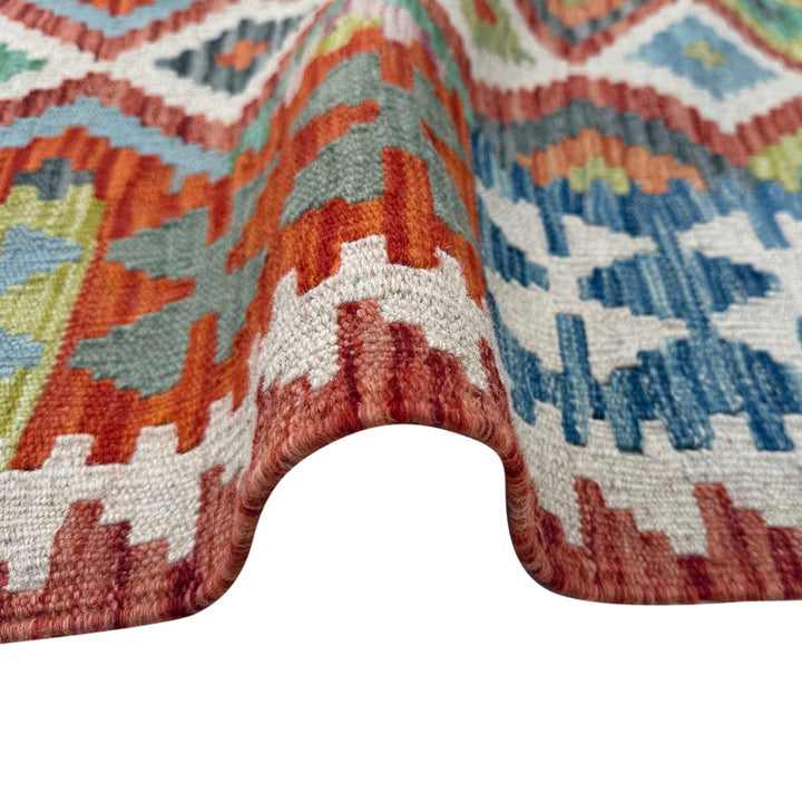 Handmade Afghan Vegetable Kilim 3' 3" x 4' 11" - No. AL55065