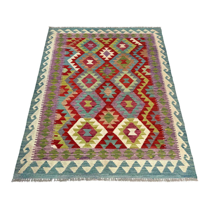 Hand Made Afghan Kilim 3' 10" x 5' 9" - No. AL45176