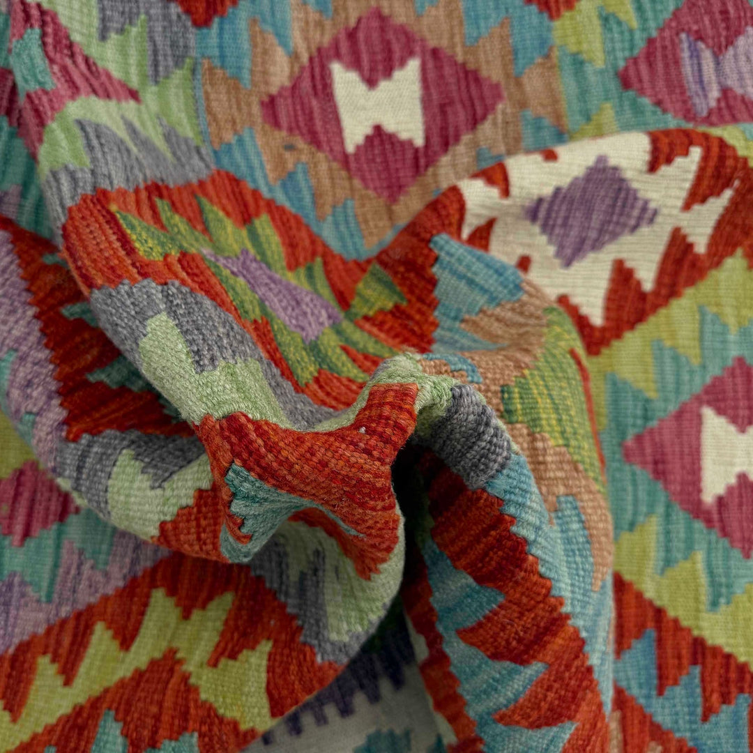 Hand Made Afghan Kilim 3' 10" x 5' 9" - No. AL45176