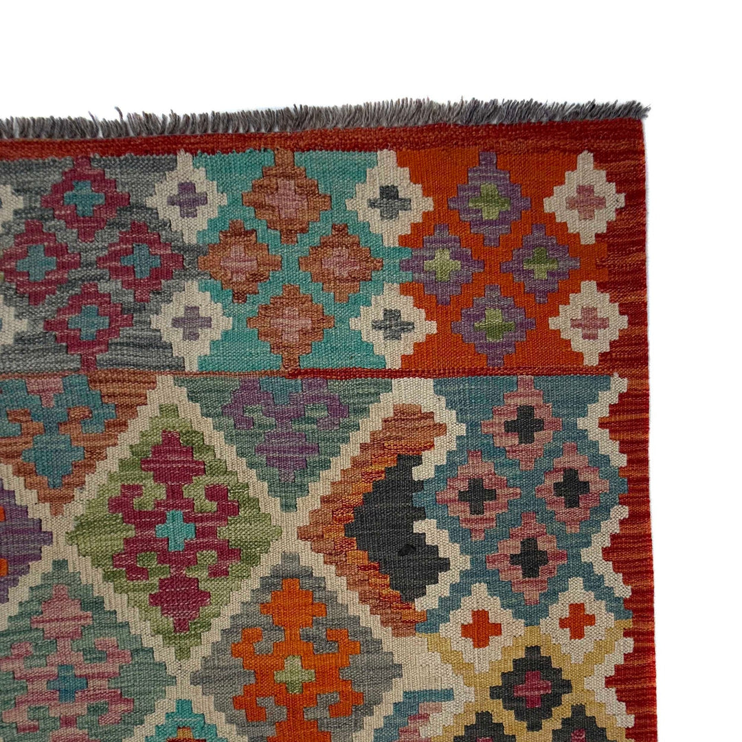 Handmade Vegetable Kilim 6' 8" x 9' 9" - No. AL48611