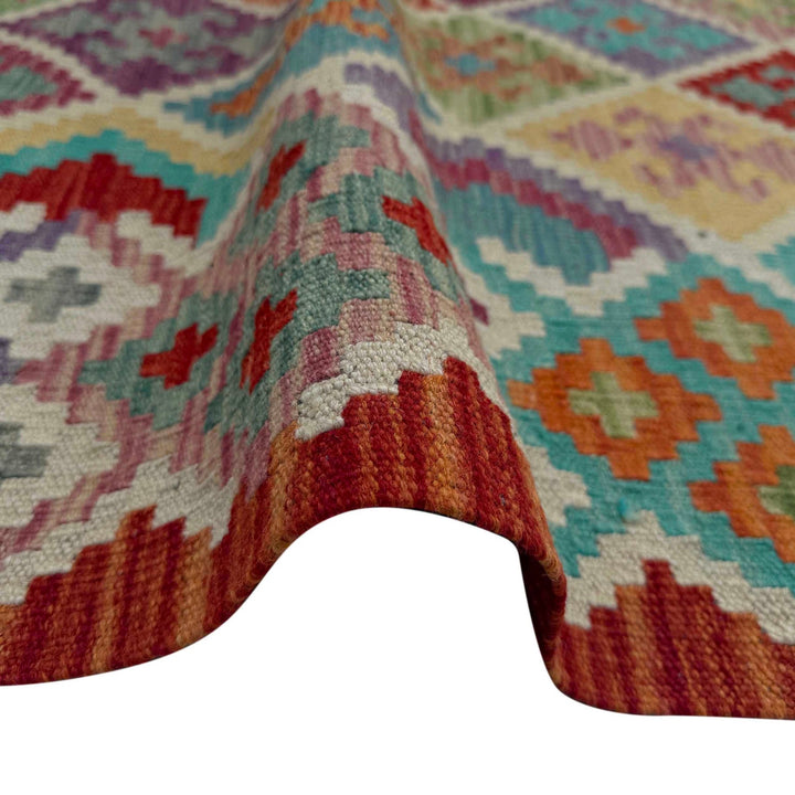 Handmade Vegetable Kilim 6' 8" x 9' 9" - No. AL48611