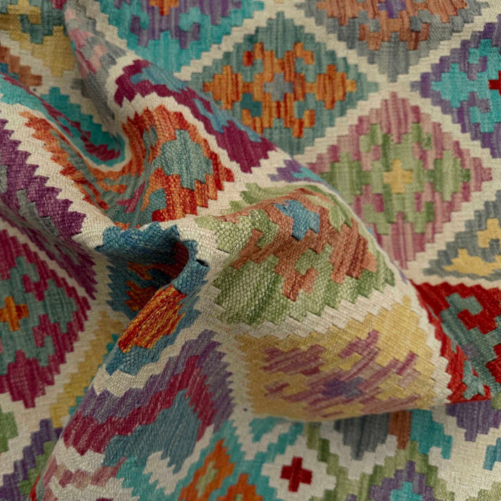 Handmade Vegetable Kilim 6' 8" x 9' 9" - No. AL48611