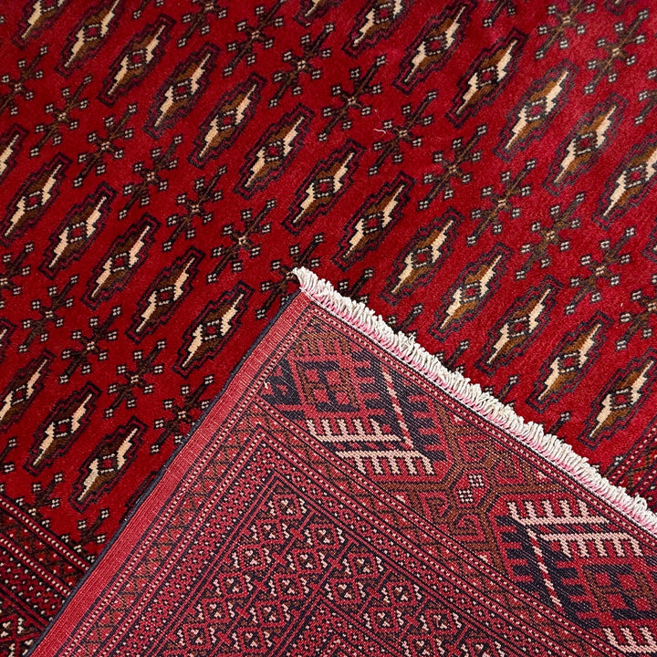 Deep Red Color Baluchi Carpet 6' 10" x 9' 1" - No. AL34702