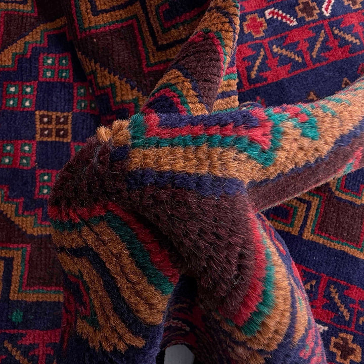 Traditional Handwoven Baluch Runne 2' 9" x 6' 5" - No. AL12767