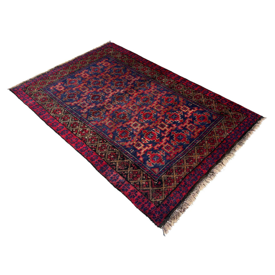 Hand Knotted Baluchi Rug 2' 6" x 3' 8" - No. AL98056