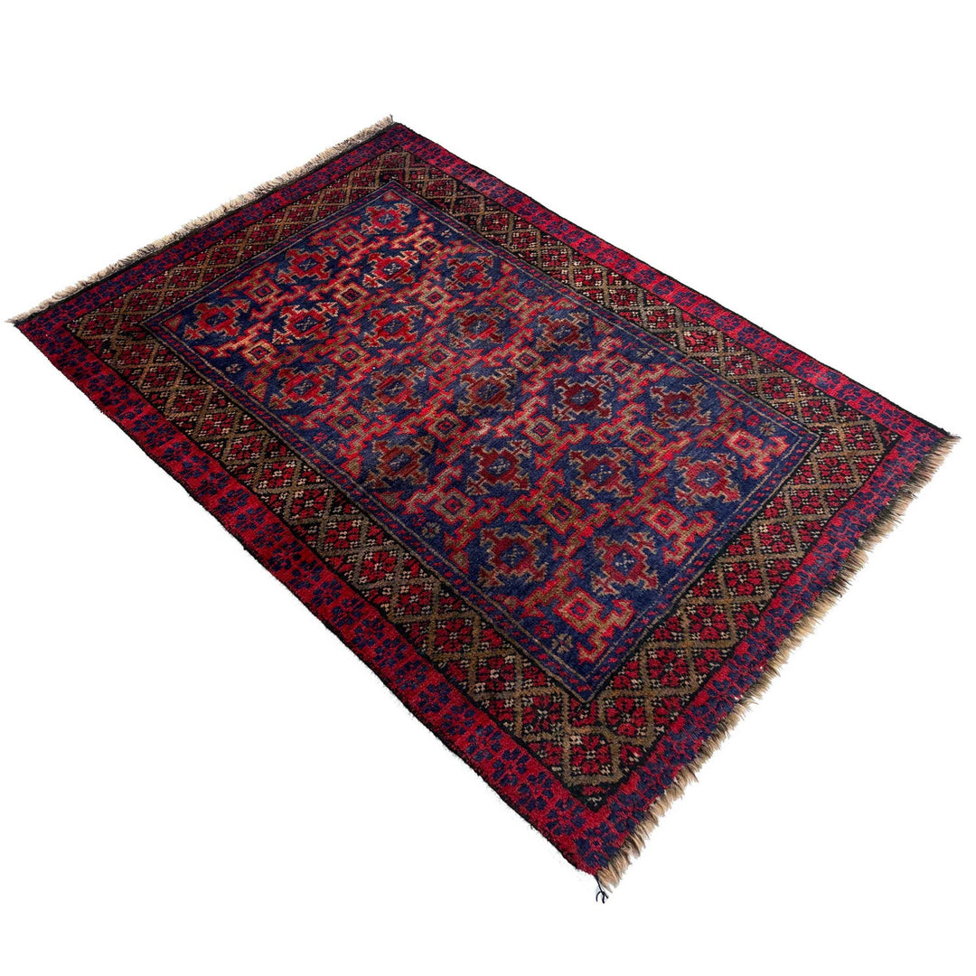 Hand Knotted Baluchi Rug 2' 6" x 3' 8" - No. AL98056