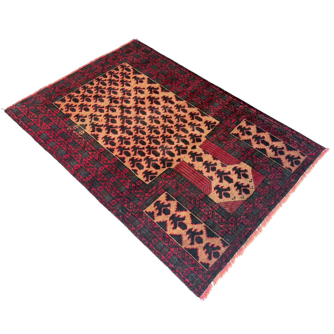 Islamic Prayer Carpet 2' 10" x 4' 3" - No. AL30377
