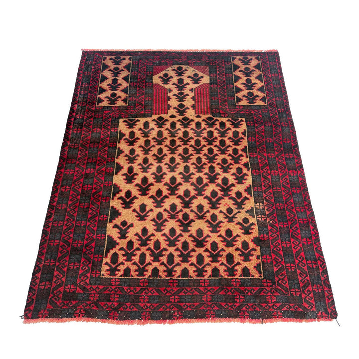 Islamic Prayer Carpet 2' 10" x 4' 3" - No. AL30377