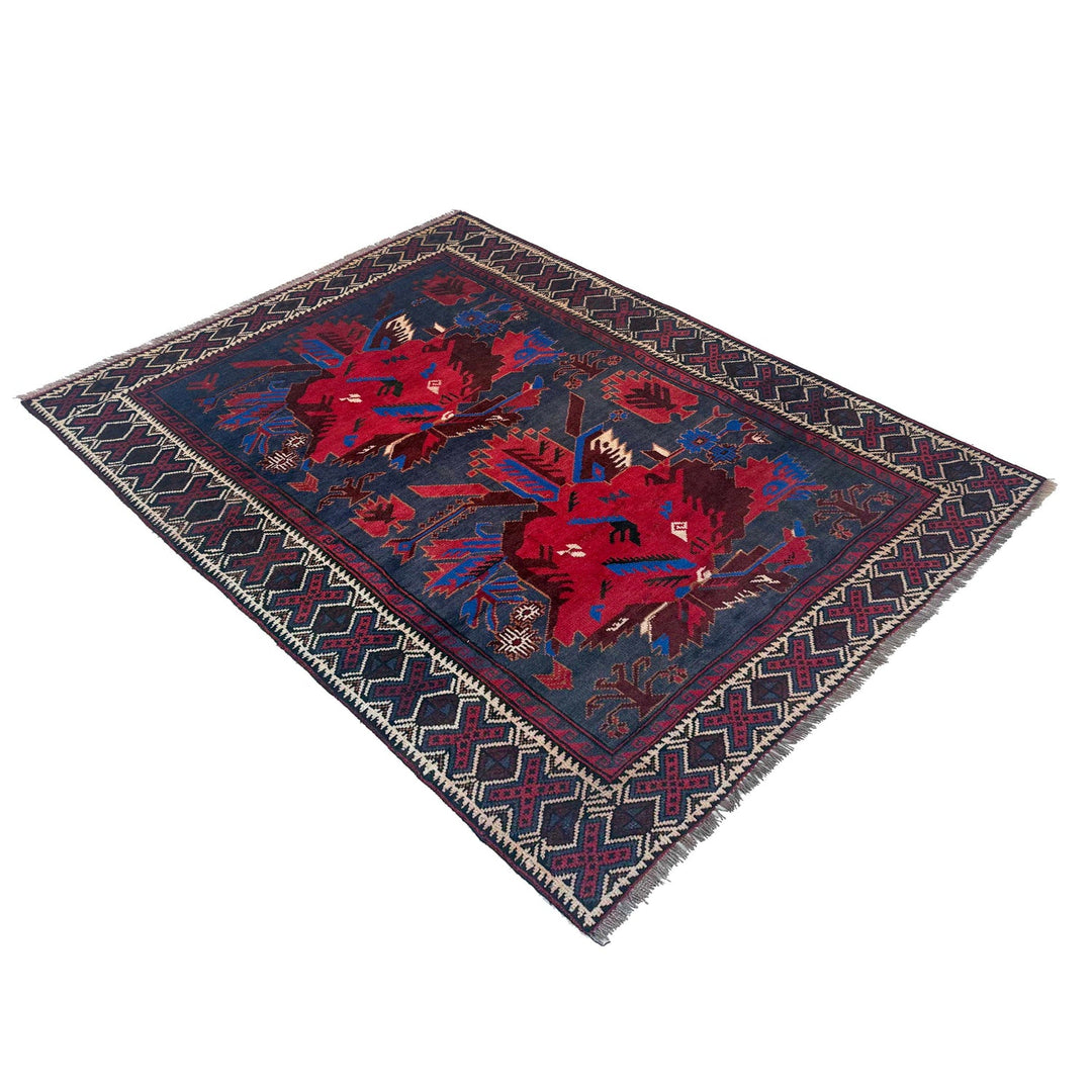 Handmade Baluchi Rug 4' 0" x 5' 6" - No. AL54676
