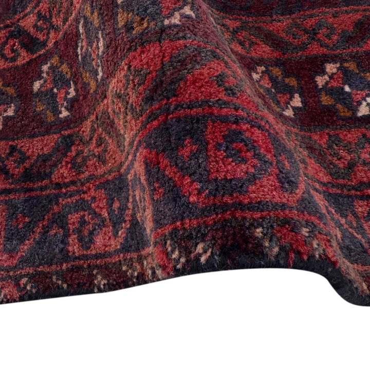 Afghan Prayer Rug 2' 11" x 4' 4" Hand-Knotted field