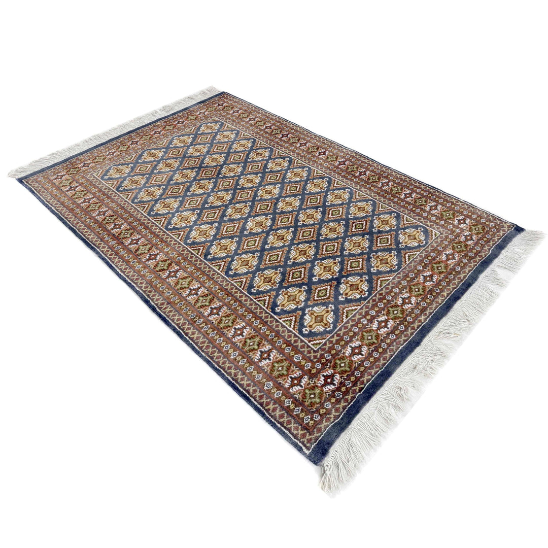 Pakistani Jaldar Rug 4' 0" x 5' 10" Hand-Knotted view